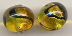 Black Vein Rounds in Amber & Lime Green